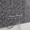 Mitigeur mecanique de baignoire chrome chrome, SENSEA Icone cascade