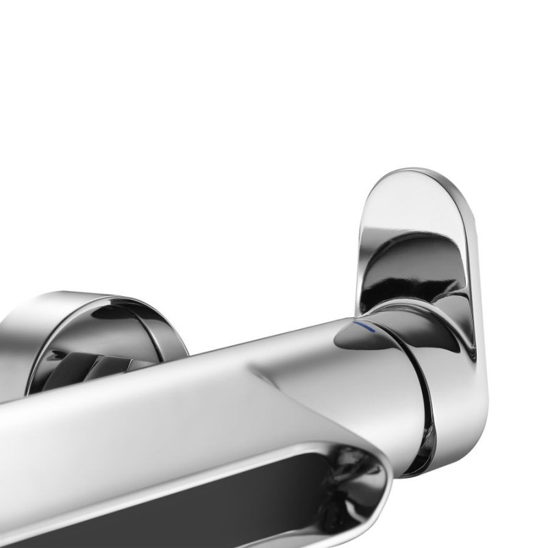 Mitigeur mecanique de baignoire chrome chrome, SENSEA Icone cascade