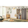 Kit dressing avec rideau effet chêne topanga Star 2 H.200 x l.182.2 x P.49.9 cm