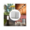 Interrupteur va et vient auto trail, LEXMAN, gris
