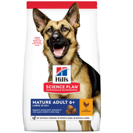 Croquettes Chien Adulte Mature Poulet 18 kg - HILL'S - HSLM008