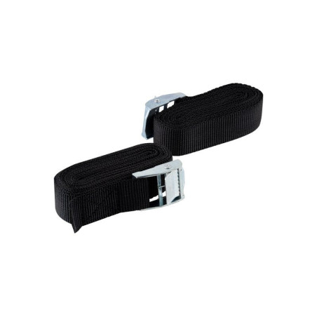 Sangle à griffes largeur 25mm x longueur 2.5m noir 125 kg, STANDERS lot de 2