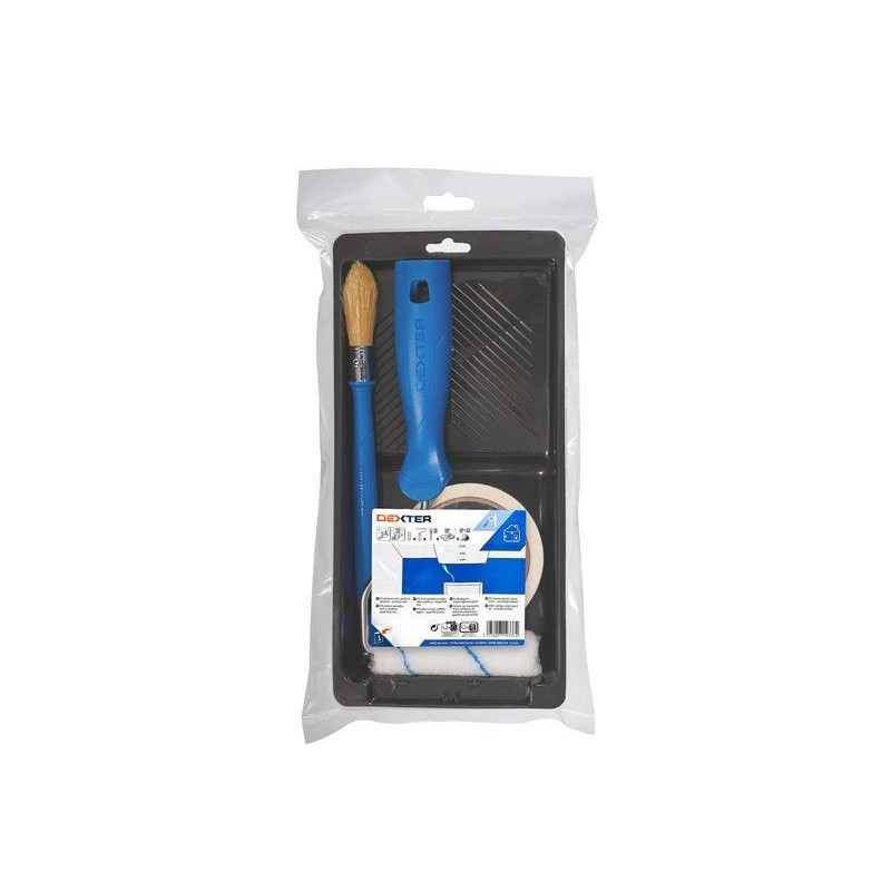 Kit d'outils pour mur ou plafond lisses minirouleau, DEXTER, 110 mm