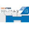 Kit d'outils pour mur ou plafond lisses minirouleau, DEXTER, 110 mm