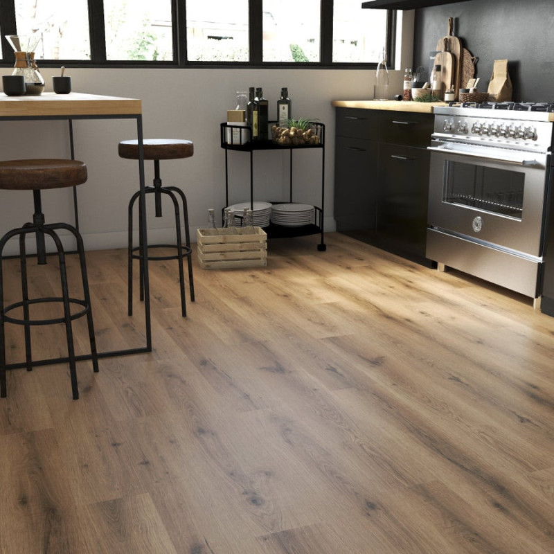 Lame PVC clipsable Intenso ARTENS Glentana 2 bois naturel