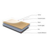 Lame PVC clipsable Intenso ARTENS Glentana 2 bois naturel