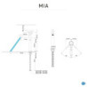 Mitigeur lavabo chrome lustré, SENSEA Mia XL