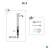 Mitigeur lavabo chrome lustré, SENSEA Mia XL
