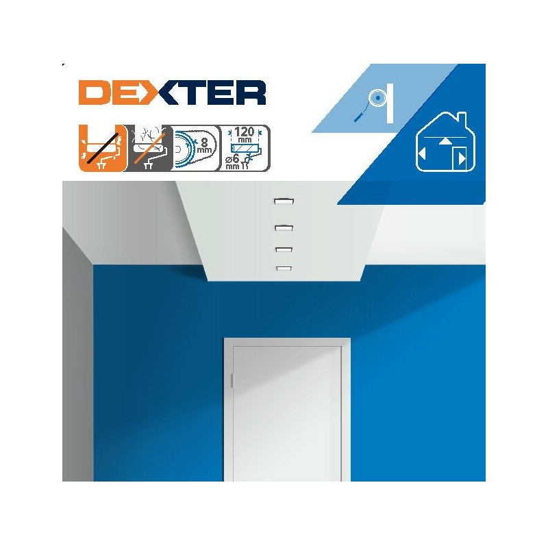 Minirouleau toute peinture pour mur lisse, DEXTER, l.120 mm