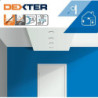 Minirouleau toute peinture pour mur lisse, DEXTER, l.120 mm