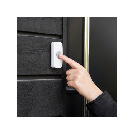 Sonnette sans fil LEXMAN flash D01, blanc