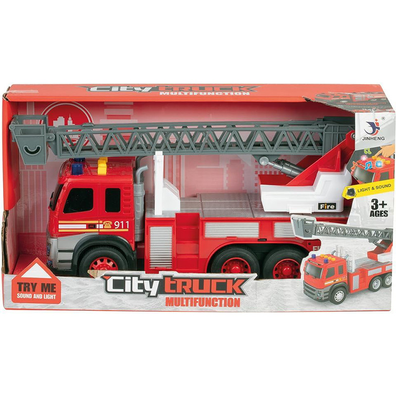 Camion de pompiers à friction sons et lumières - Dès 3 ans