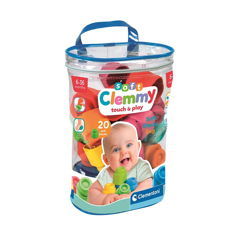 Sac de 20 blocs souples Clemmy CLEMENTONI - Dès 6 mois