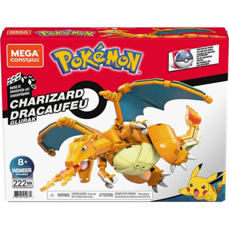Mega Pokémon Dracaufeu à Construire MATTEL - Dès 8 ans