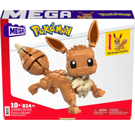 Mega Pokémon Évoli géant à construire - MATTEL - Dès 10 ans
