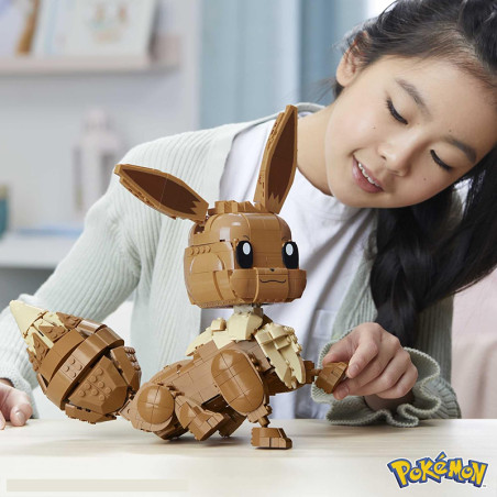 Mega Pokémon Évoli géant à construire - MATTEL - Dès 10 ans