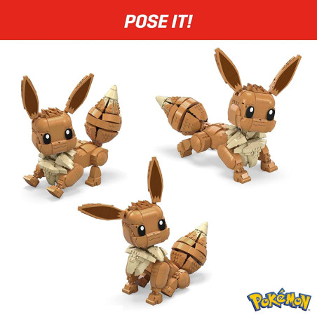 Mega Pokémon Évoli géant à construire - MATTEL - Dès 10 ans