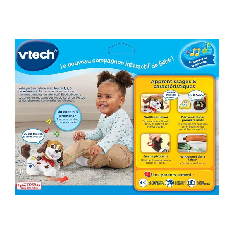 Toutou 1,2,3 Promène-moi VTECH - Dès 12 mois