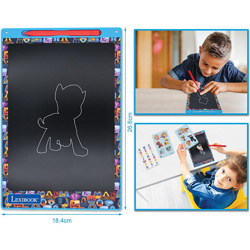 Tablette à dessins E-Ink multicolore Pat Patrouille - LEXIBOOK - Dès 3 ans