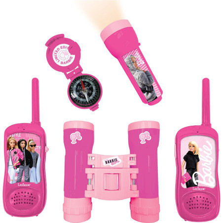 Kit d'aventurier Barbie avec talkie-walkies 120m LEXIBOOK - Dès 3 ans
