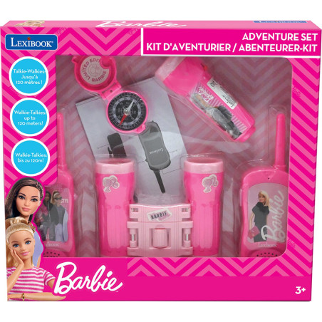 Kit d'aventurier Barbie avec talkie-walkies 120m LEXIBOOK - Dès 3 ans