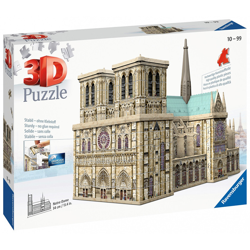 Puzzle 3D Notre-Dame de Paris - RAVENSBURGER - Dès 10 ans
