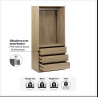 DRESSING 3 TIROIRS+PEND DOLO