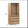 DRESSING 3 TIROIRS+PEND DOLO