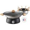 Set Wok + Fondue Électrique 900 W 8 Fourchettes - LAGRANGE - 349019
