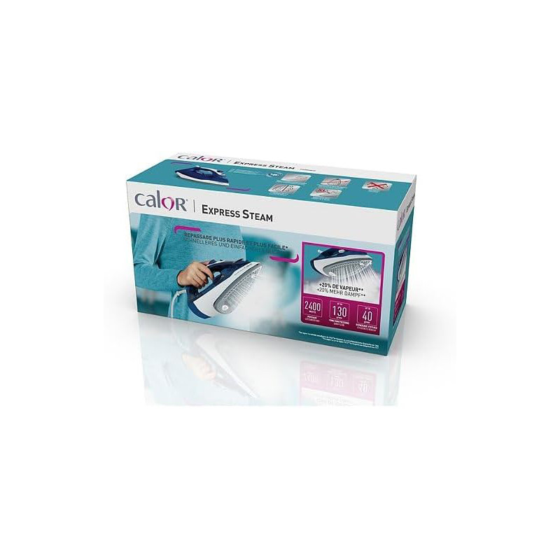Fer à vapeur Express Steam 2400w Bleu - CALOR - FV2848C0