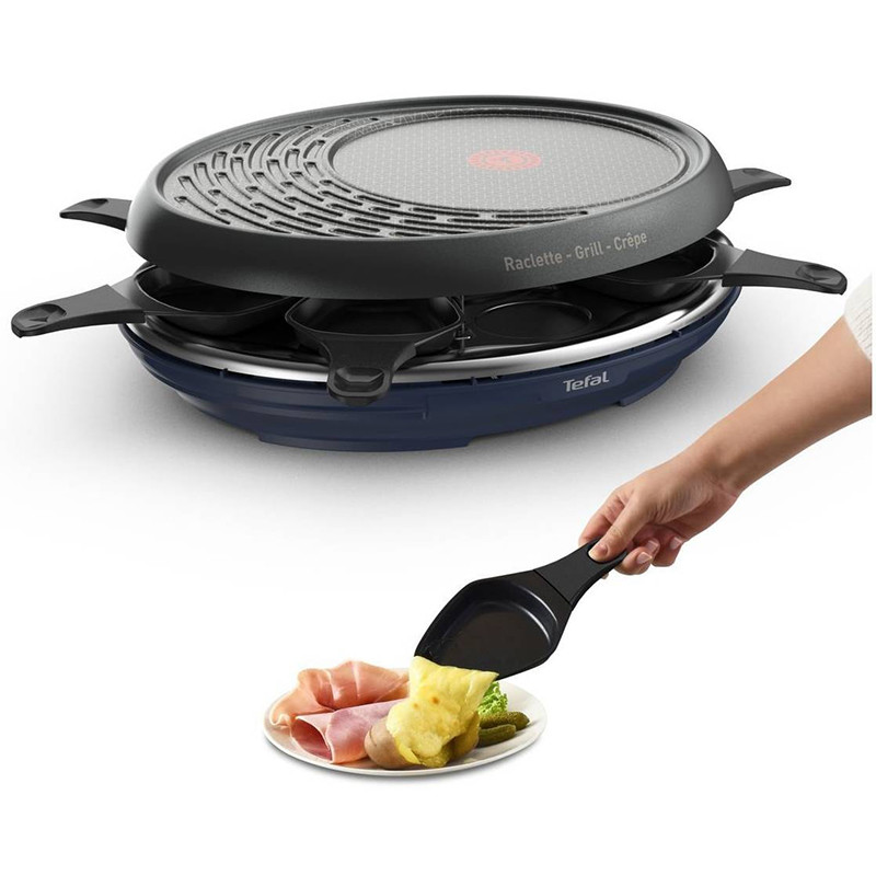 Raclette Colormania 3-en-1 Noir/Bleu - TEFAL - RE310412