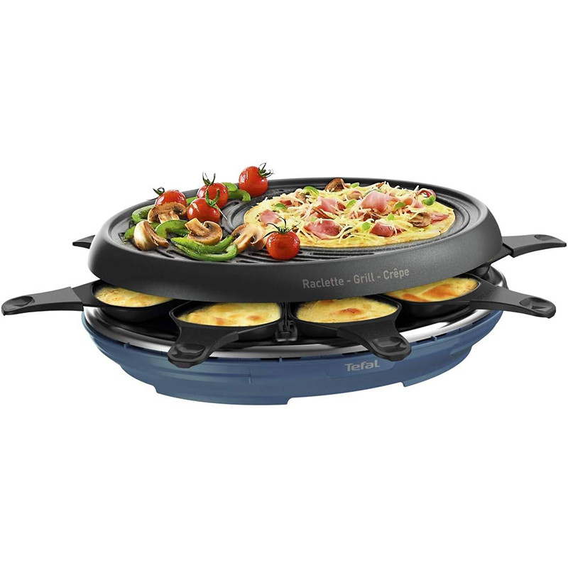 Raclette Colormania 3-en-1 Noir/Bleu - TEFAL - RE310412