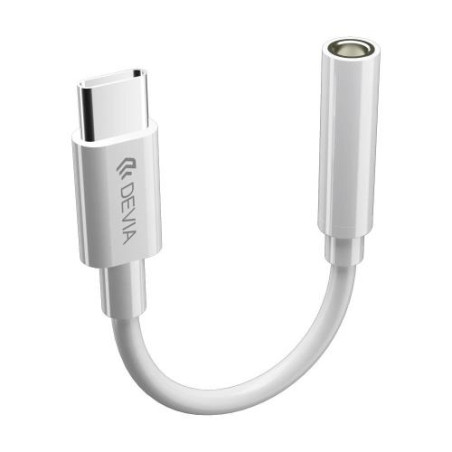Adaptateur USB-C vers Jack 3,5 mm Ipure Series Blanc - DEVIA - DEVIA_EC608