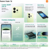 Smartphone Redmi Note 14 double SIM 8/256Go 4G - XIAOMI - XIANOTE142564GBK