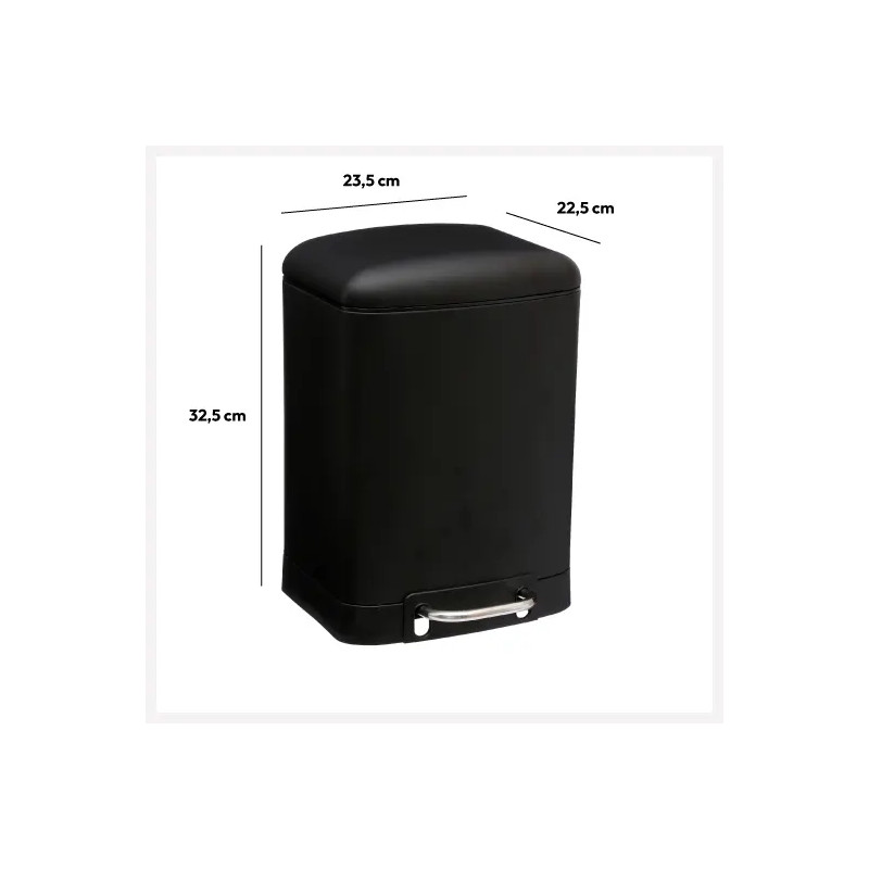 Poubelle Ariane 6 Litres Noir