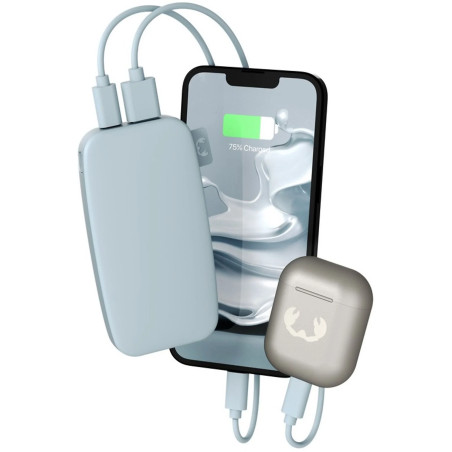 Powerbank 6000 mAh USB-C recharge rapide Dusky Blue - FRESH N REBEL - FNR_PWB_2PB6100DB
