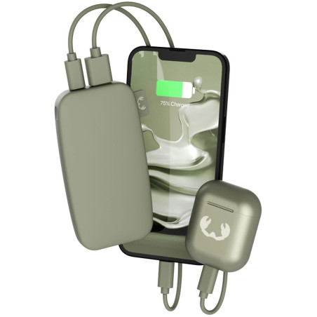 Powerbank 6000 mAh USB-C recharge rapide Dried Green - FRESH N REBEL - FNR_PWB_2PB6100DG
