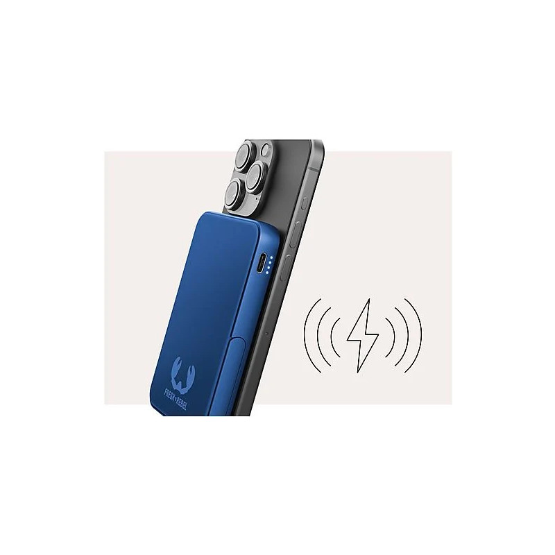 Powerbank sans fil magnétique 5000 mAh True Blue - FRESH N REBEL - FNR_PWB_2PBM5000TB