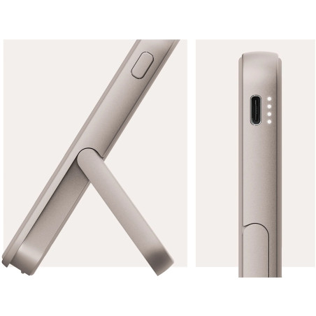 Powerbank sans fil magnétique 5000 mAh Silky Sand - FRESH N REBEL - FNR_PWB_2PBM5000S