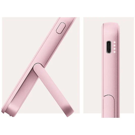Powerbank sans fil magnétique 5000 mAh Pastel Pink - FRESH N REBEL - FNR_PWB_2PBM5000PP
