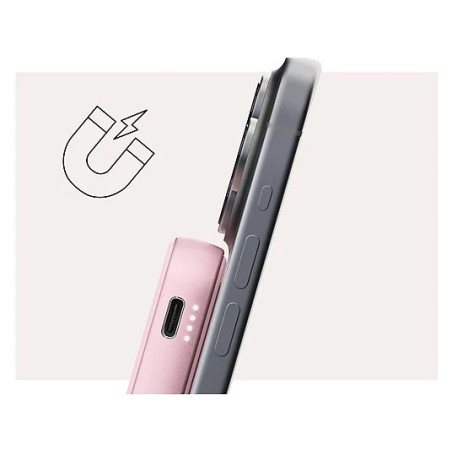 Powerbank sans fil magnétique 5000 mAh Pastel Pink - FRESH N REBEL - FNR_PWB_2PBM5000PP