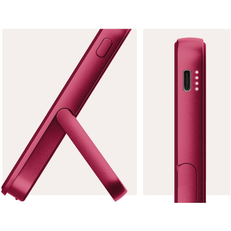 Powerbank sans fil magnétique 5000 mAh Berry Red - FRESH N REBEL - FNR_PWB_2PBM5000BR