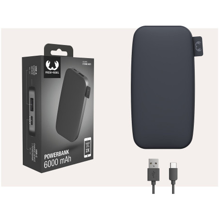 Powerbank 12000 mAh USB-C recharge ultra rapide & 20W - FRESH N REBEL - FNR_PWB_2PB12100SG
