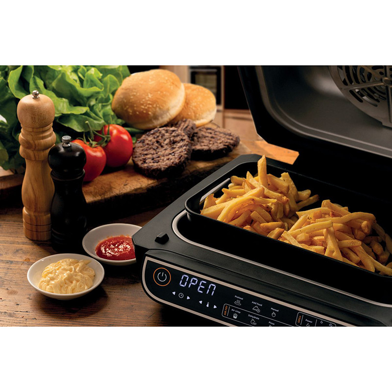 Friteuse sans huile à air chaud 2-en-1 AirFryer + Grill 1700W 8L Noir - ARIETE - ARI4635BK