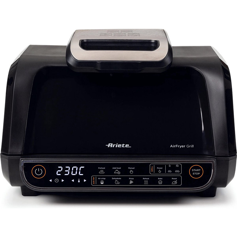 Friteuse sans huile à air chaud 2-en-1 AirFryer + Grill 1700W 8L Noir - ARIETE - ARI4635BK