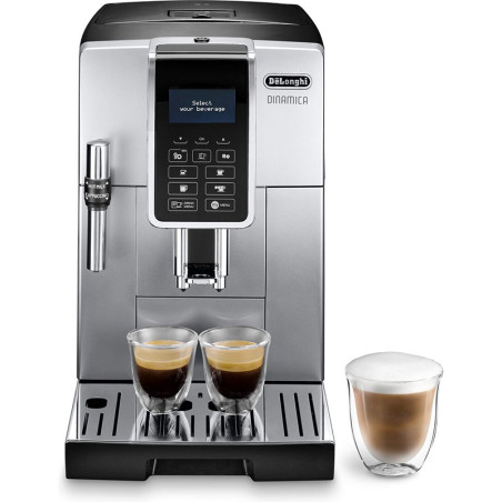 Machine à expresso avec broyeur Dinamica 15 bars Argent/Noir - DELONGHI - ECAM350.35.SB