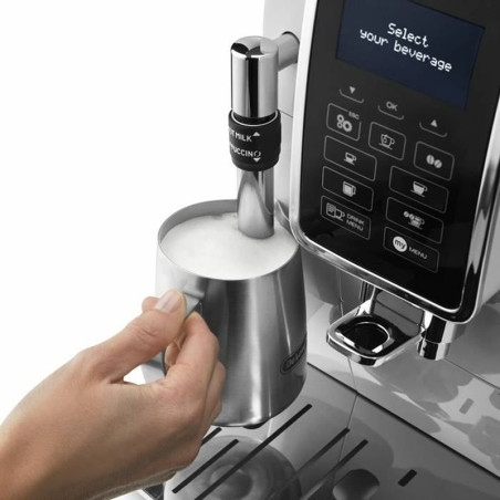 Machine à expresso avec broyeur Dinamica 15 bars Argent/Noir - DELONGHI - ECAM350.35.SB
