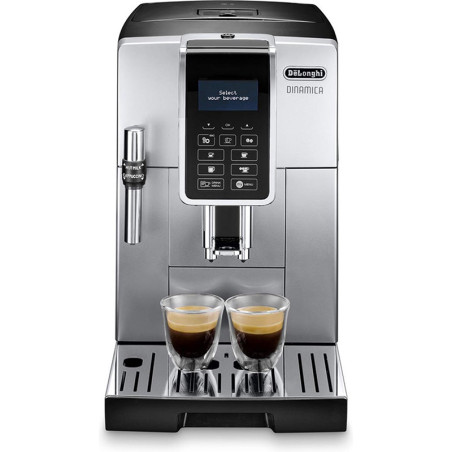 Machine à expresso avec broyeur Dinamica 15 bars Argent/Noir - DELONGHI - ECAM350.35.SB