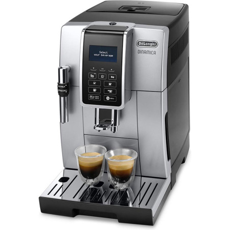 Machine à expresso avec broyeur Dinamica 15 bars Argent/Noir - DELONGHI - ECAM350.35.SB