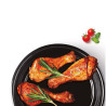 Récipient émaillé rond pour Airfryer 18 cm Bleu - IBILI - 919918